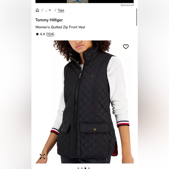 Tommy Hilfiger Quilted Jacket with Red Interior - Picture 6 of 7